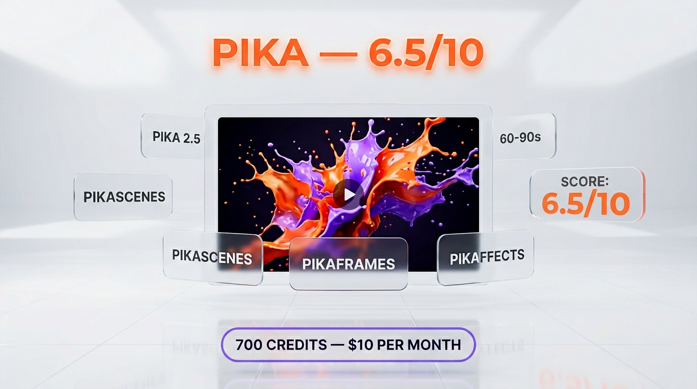 Pika AI video review — 6.0/10, polarized signal between creators and paying customers
