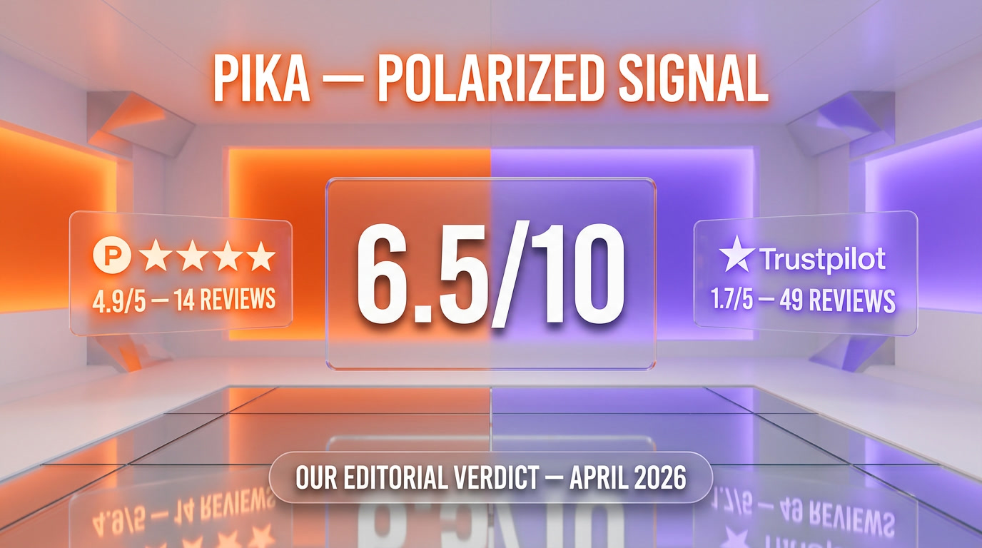 Pika verdict — 6.0/10, polarized customer signal: creators love it, paying customers warn on billing and support