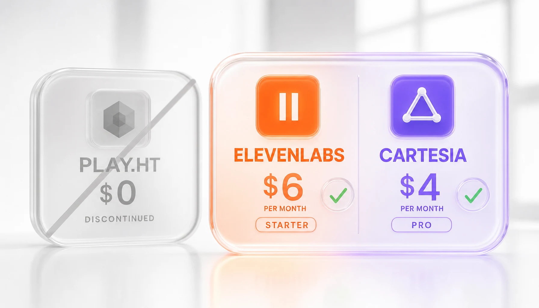 Play.ht pricing — discontinued vs ElevenLabs and Cartesia alternatives 2026