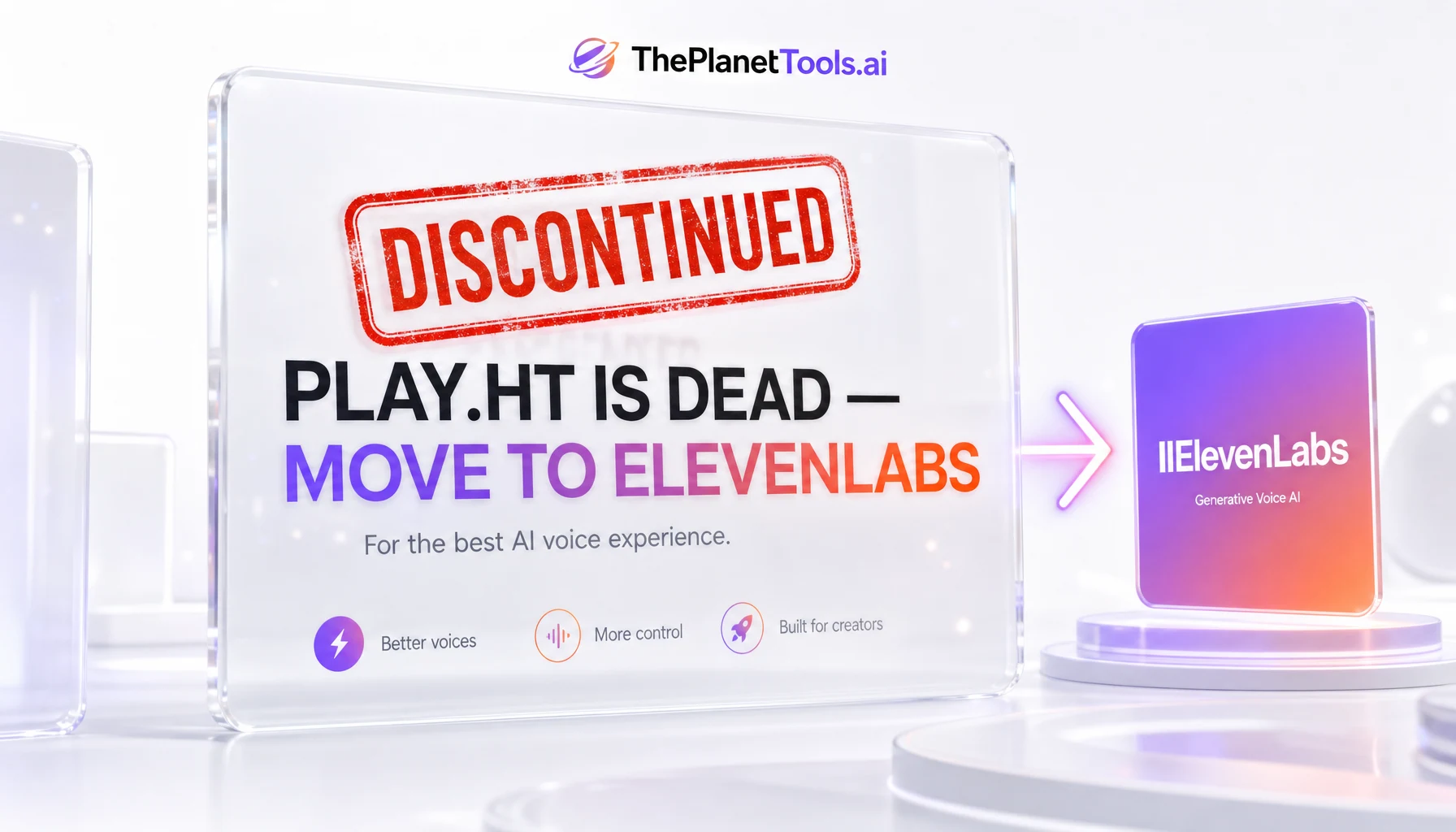 Play.ht verdict — discontinued, ElevenLabs is the recommended replacement