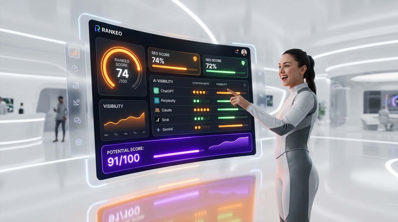 Rankeo — Rankeo Dashboard Holographic UI