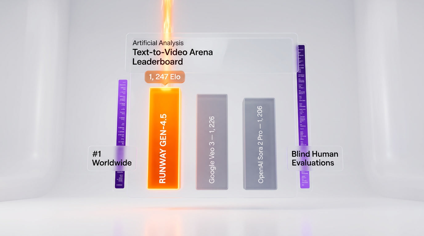 Runway (Gen-4.5) — Leaderboard Elo Comparison