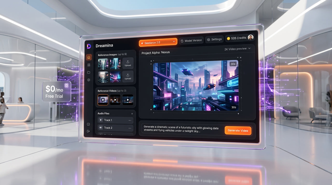 Seedance 2.0 — Dashboard Interface