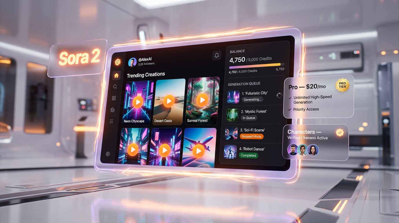 Sora 2 — Sora 2 iOS App Interface