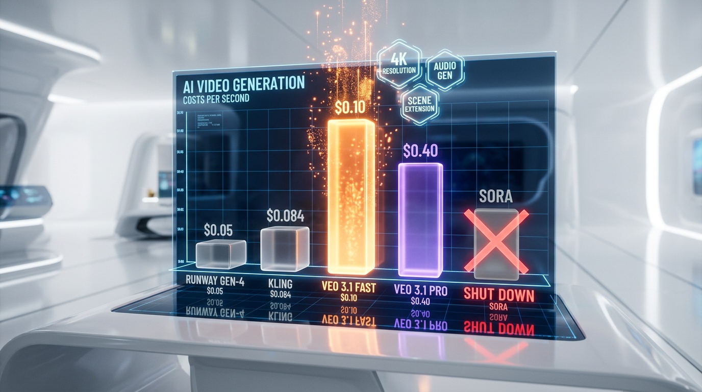 Veo 3.1 Fast — Cost Per Second vs Competitors