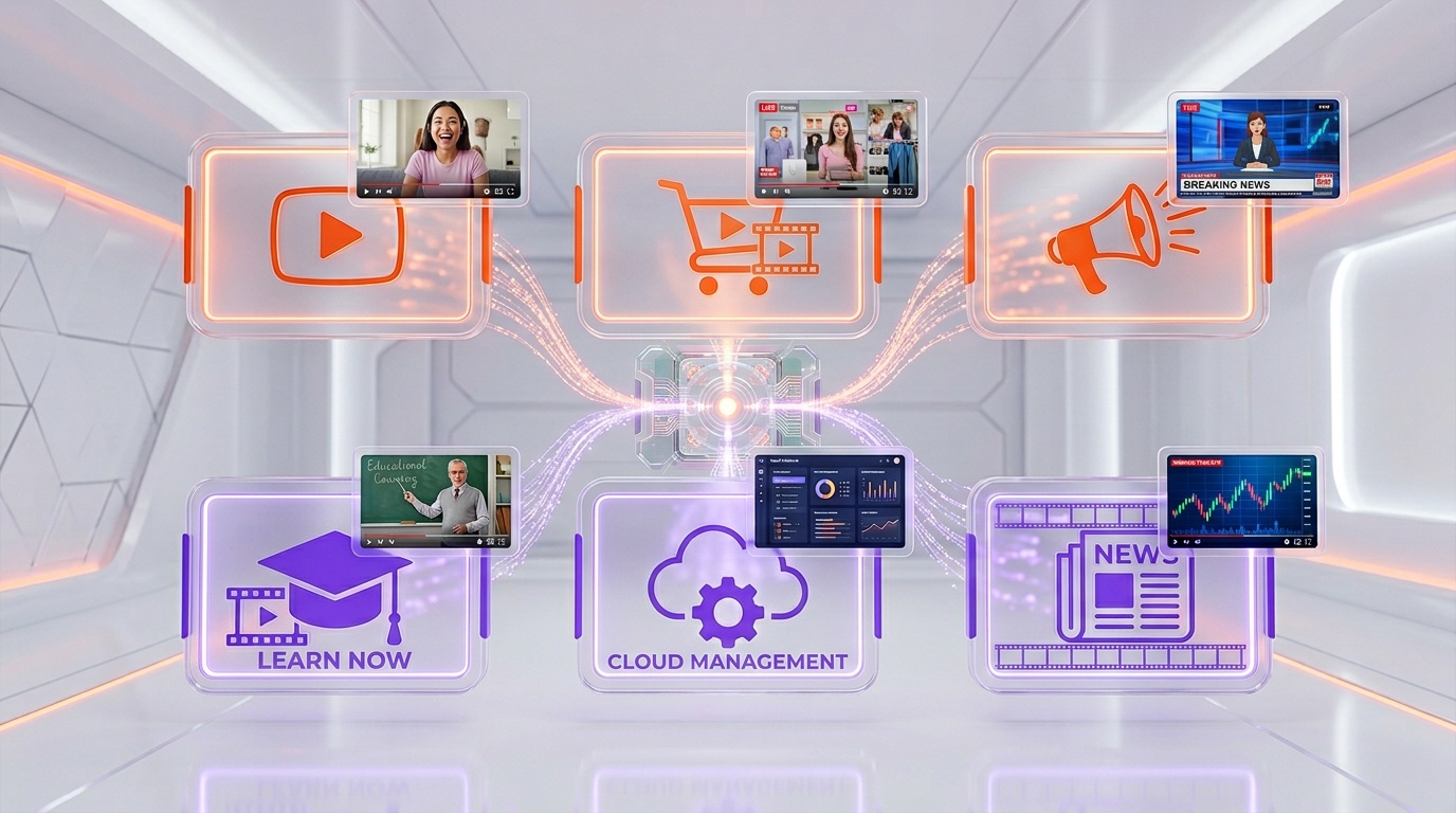 Veo 3.1 Lite — Use Cases Grid for Different Industries