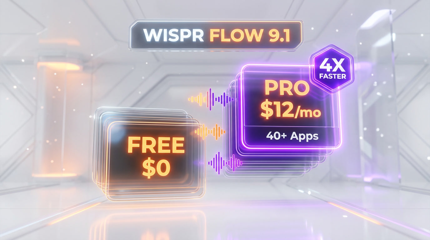 Wispr Flow pricing 2026 — Basic free with 2000 words per week, Pro 12 dollars per month annual, Enterprise custom